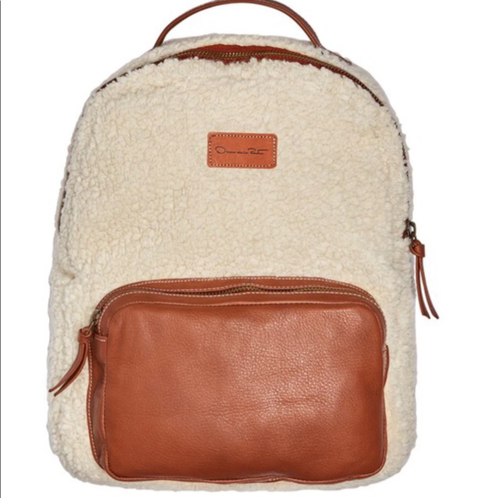 Oscar de la Renta Kids shearling Jacquard Backpack